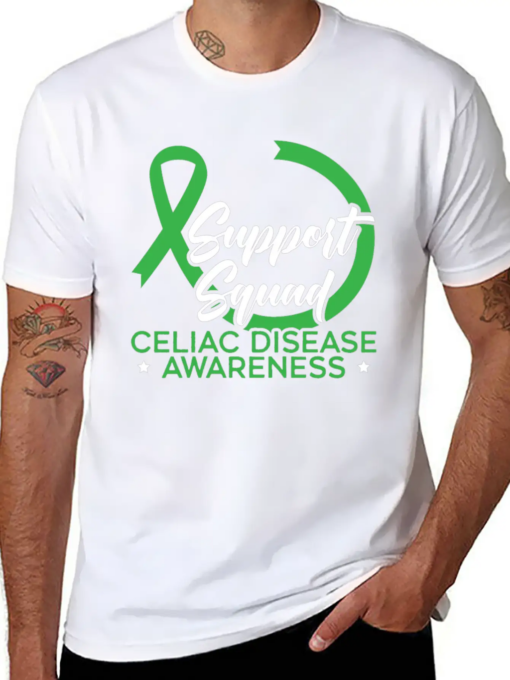 Support Squad Celiac Disease Awareness Gluten Free Classic Cotton Tee – Unisex Comfort For Any Season