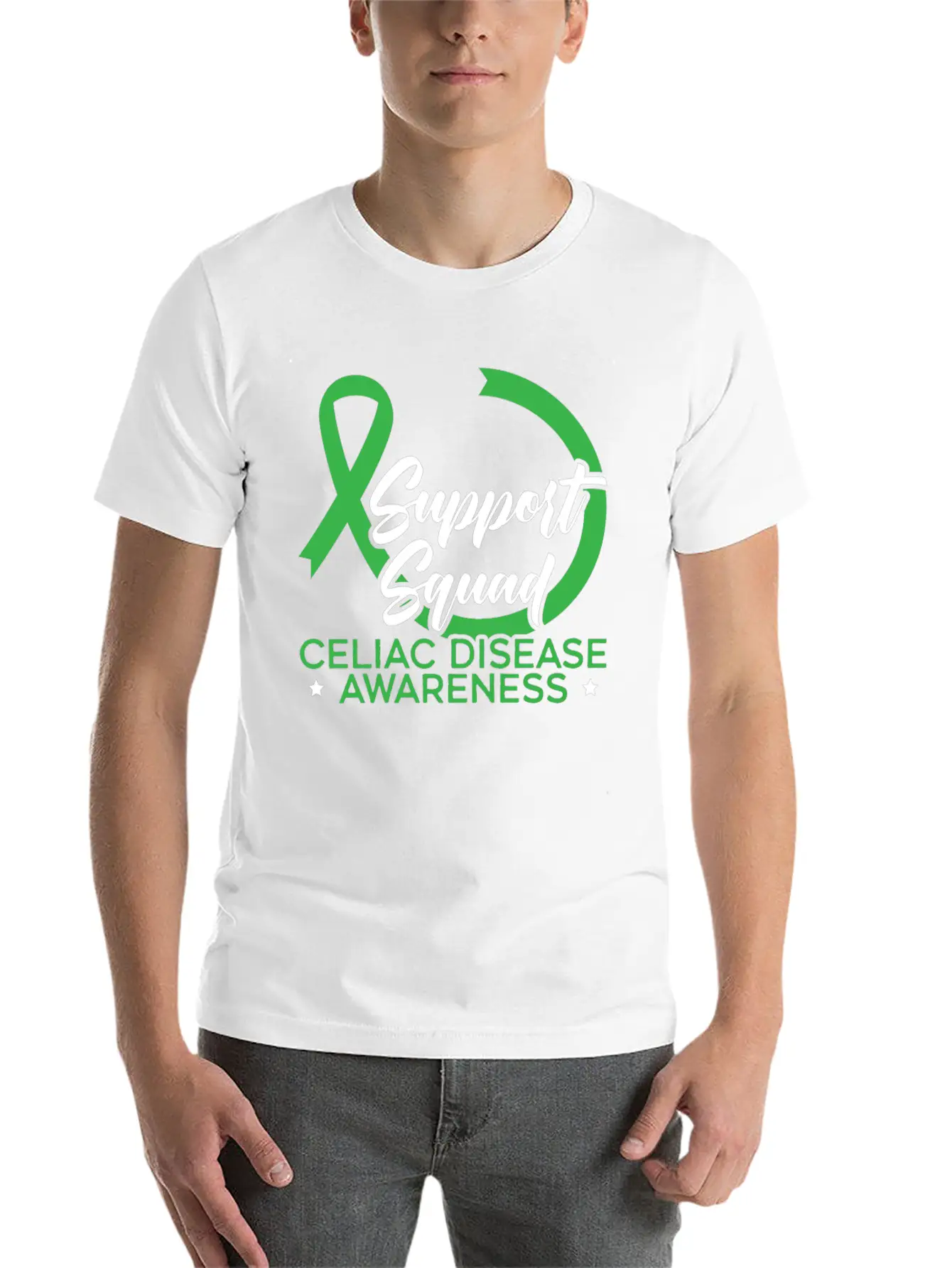 Support Squad Celiac Disease Awareness Gluten Free Classic Cotton Tee – Unisex Comfort For Any Season
