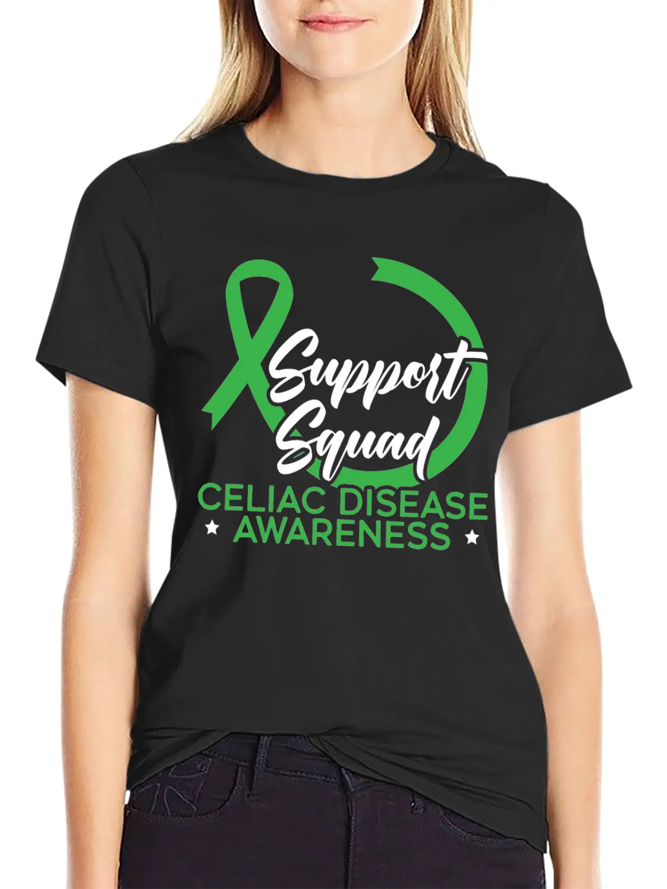 Support Squad Celiac Disease Awareness Gluten Free Classic Cotton Tee – Unisex Comfort For Any Season