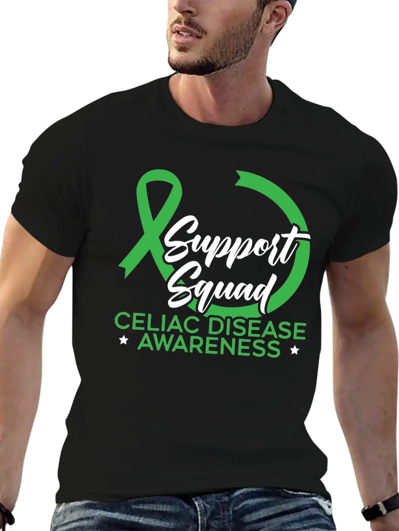 Support Squad Celiac Disease Awareness Gluten Free Classic Cotton Tee – Unisex Comfort For Any Season