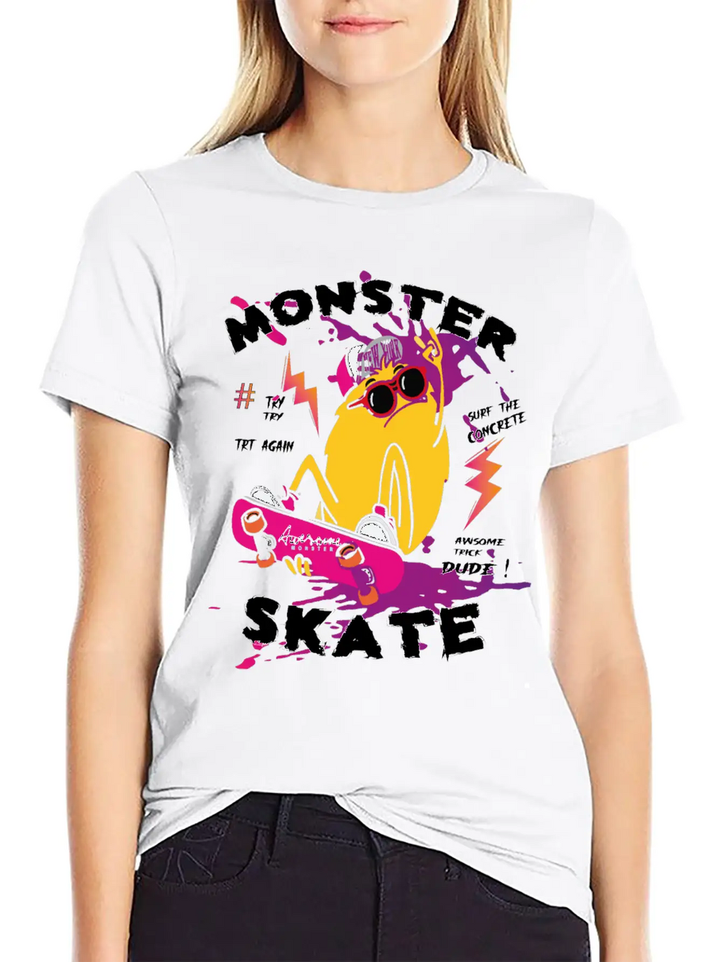 Surf Monster Basic Graphic T-Shirt – Daily Comfort In Soft Cotton