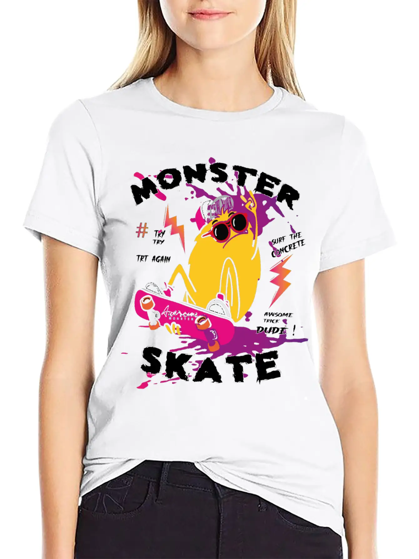 Surf Monster Basic Graphic T-Shirt – Daily Comfort In Soft Cotton