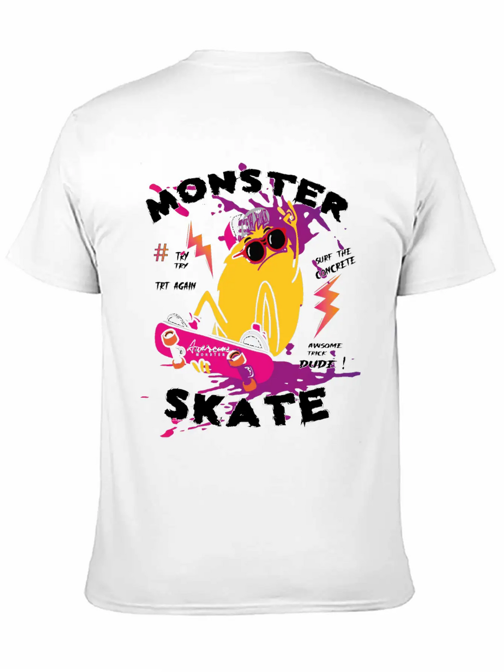 Surf Monster Basic Graphic T-Shirt – Daily Comfort In Soft Cotton