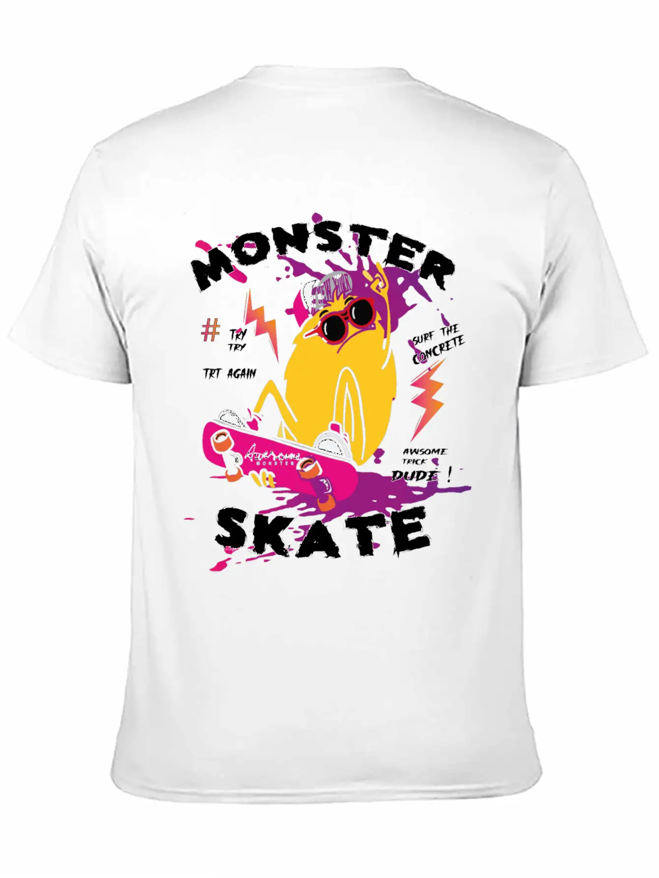 Surf Monster Basic Graphic T-Shirt – Daily Comfort In Soft Cotton