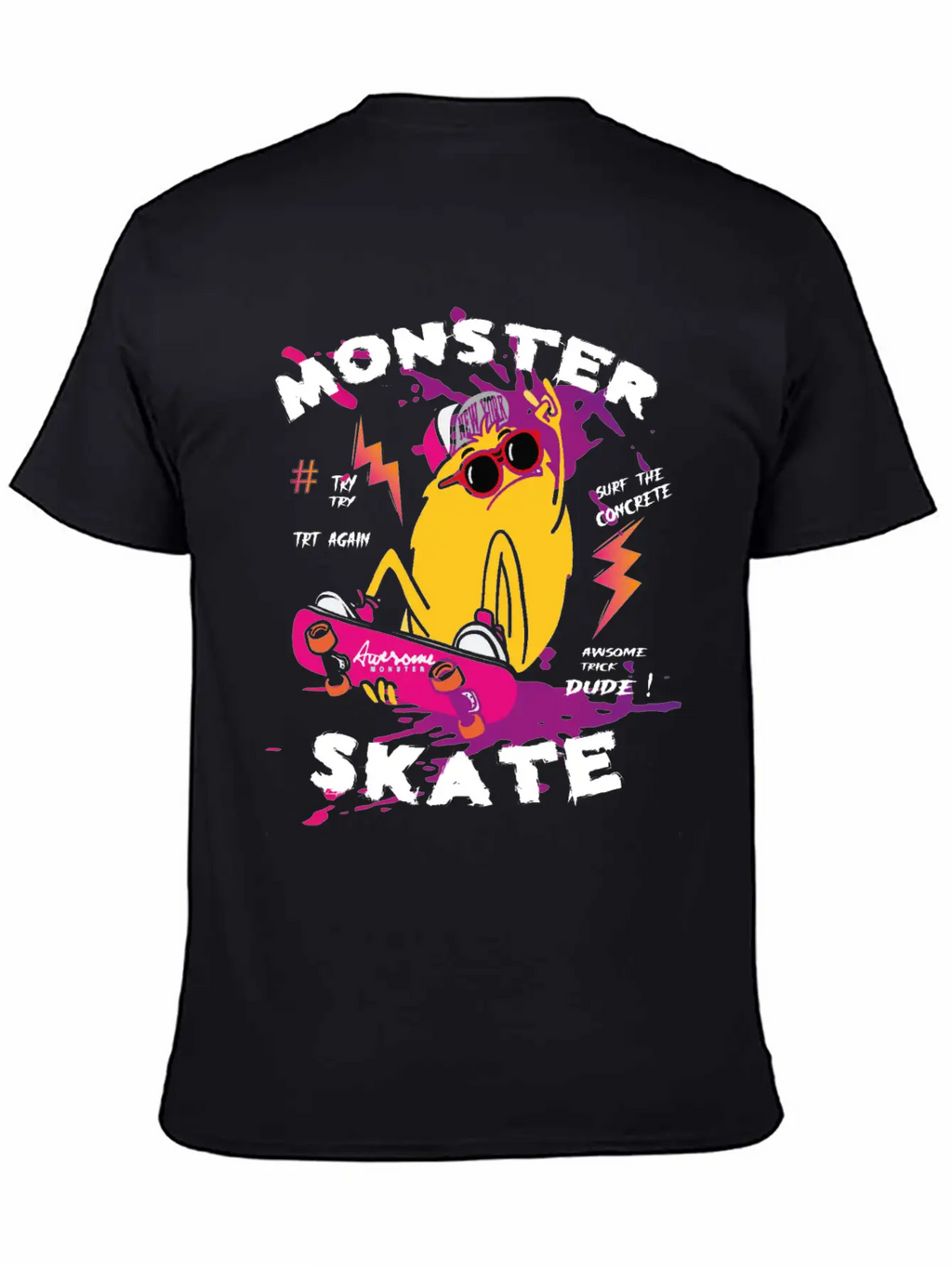 Surf Monster Basic Graphic T-Shirt – Daily Comfort In Soft Cotton