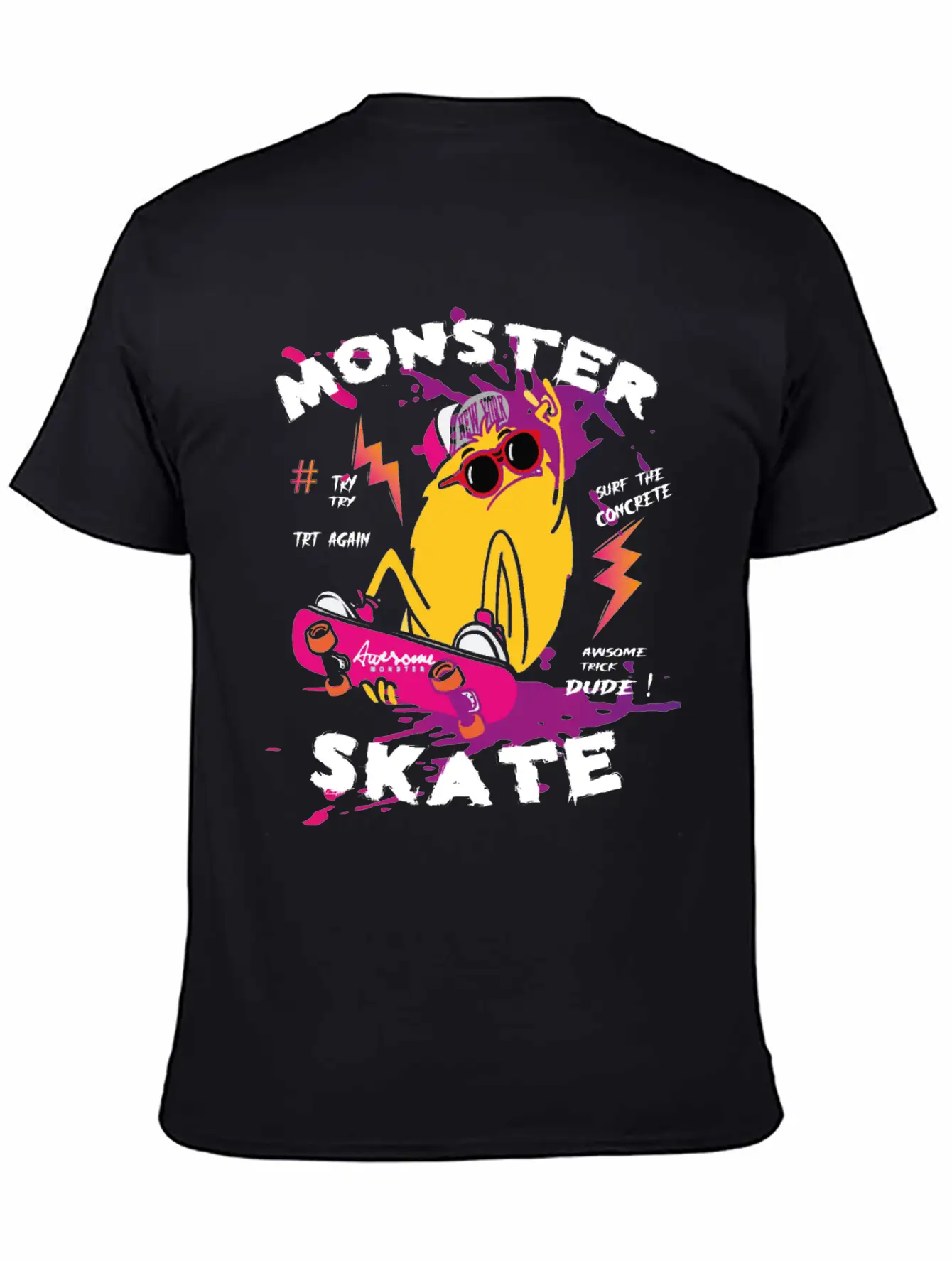 Surf Monster Basic Graphic T-Shirt – Daily Comfort In Soft Cotton