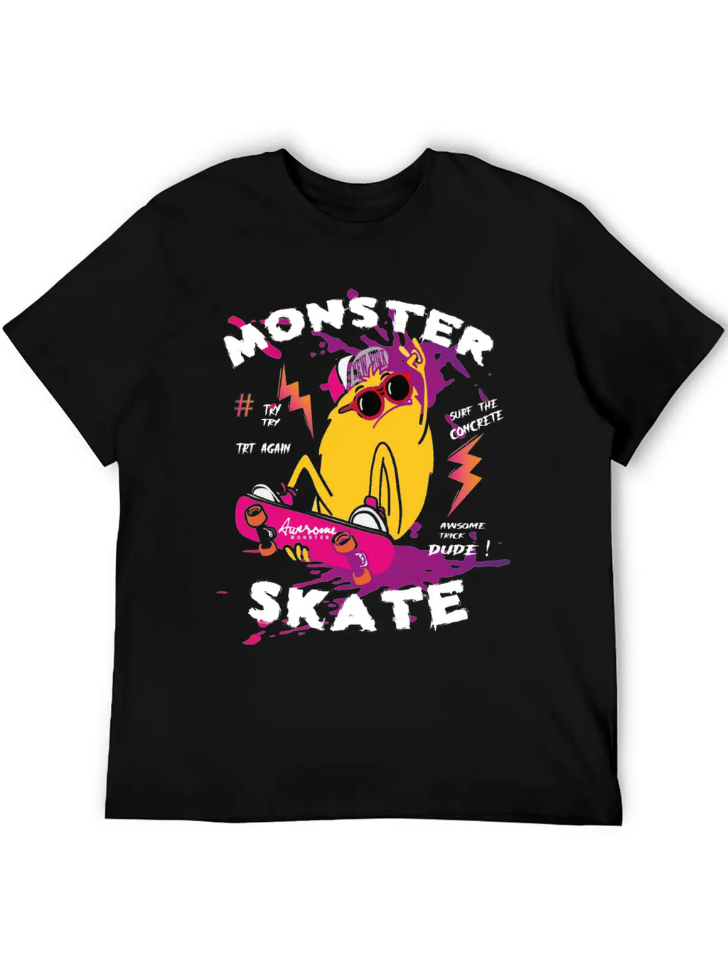 Surf Monster Basic Graphic T-Shirt – Daily Comfort In Soft Cotton
