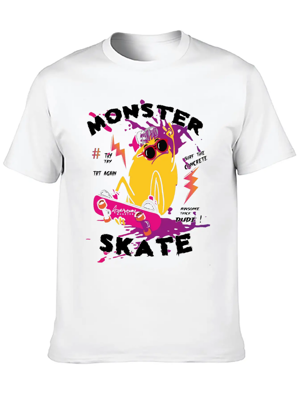 Surf Monster Basic Graphic T-Shirt – Daily Comfort In Soft Cotton