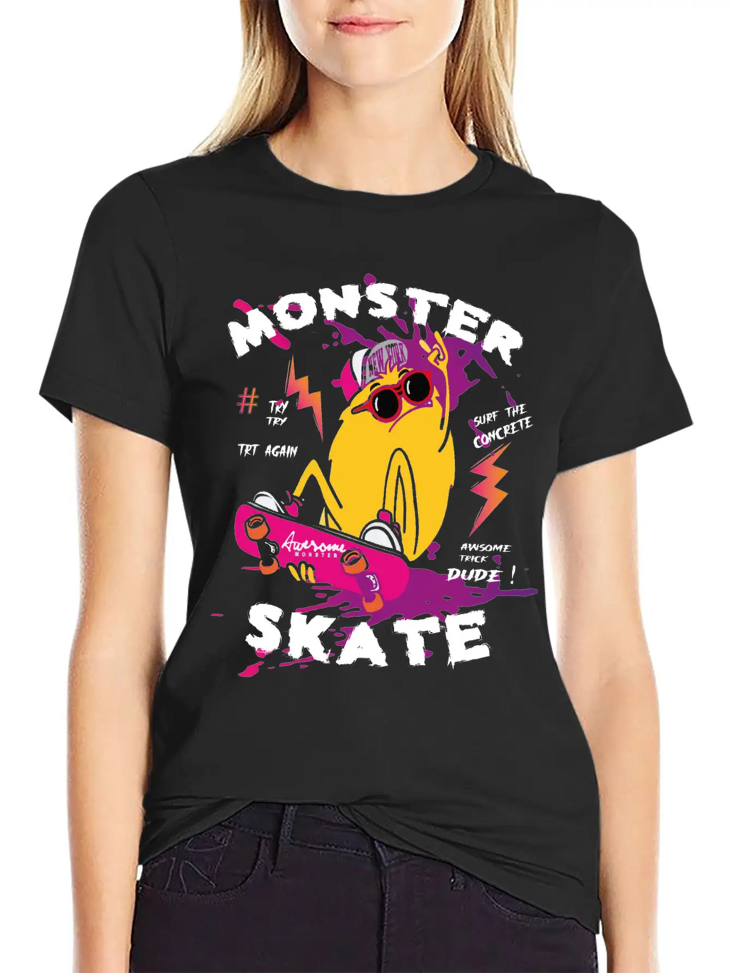 Surf Monster Basic Graphic T-Shirt – Daily Comfort In Soft Cotton