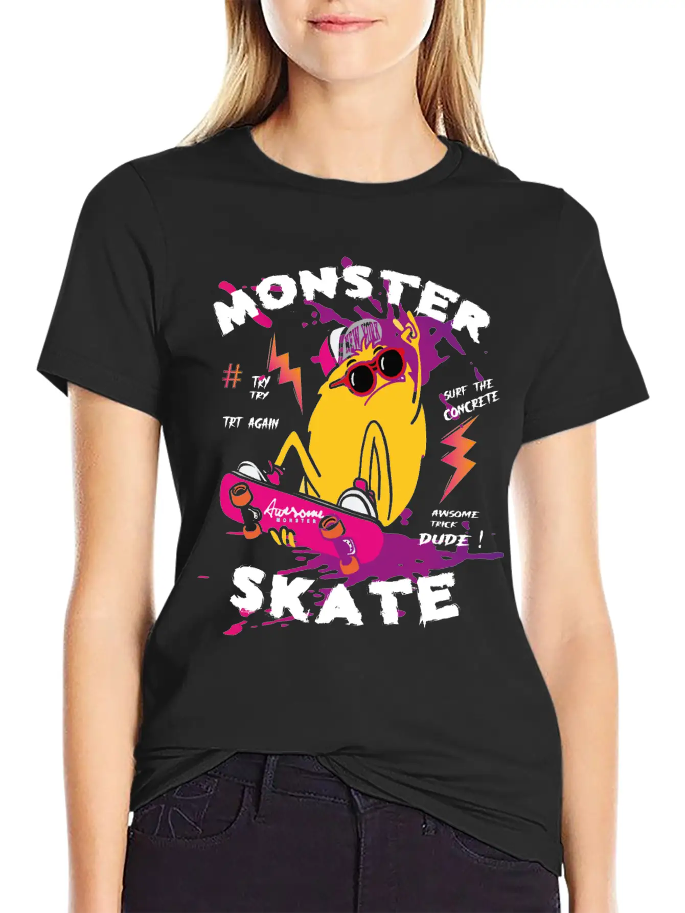 Surf Monster Basic Graphic T-Shirt – Daily Comfort In Soft Cotton