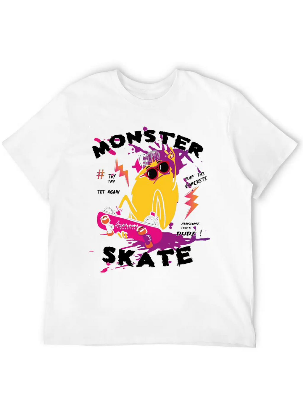 Surf Monster Basic Graphic T-Shirt – Daily Comfort In Soft Cotton