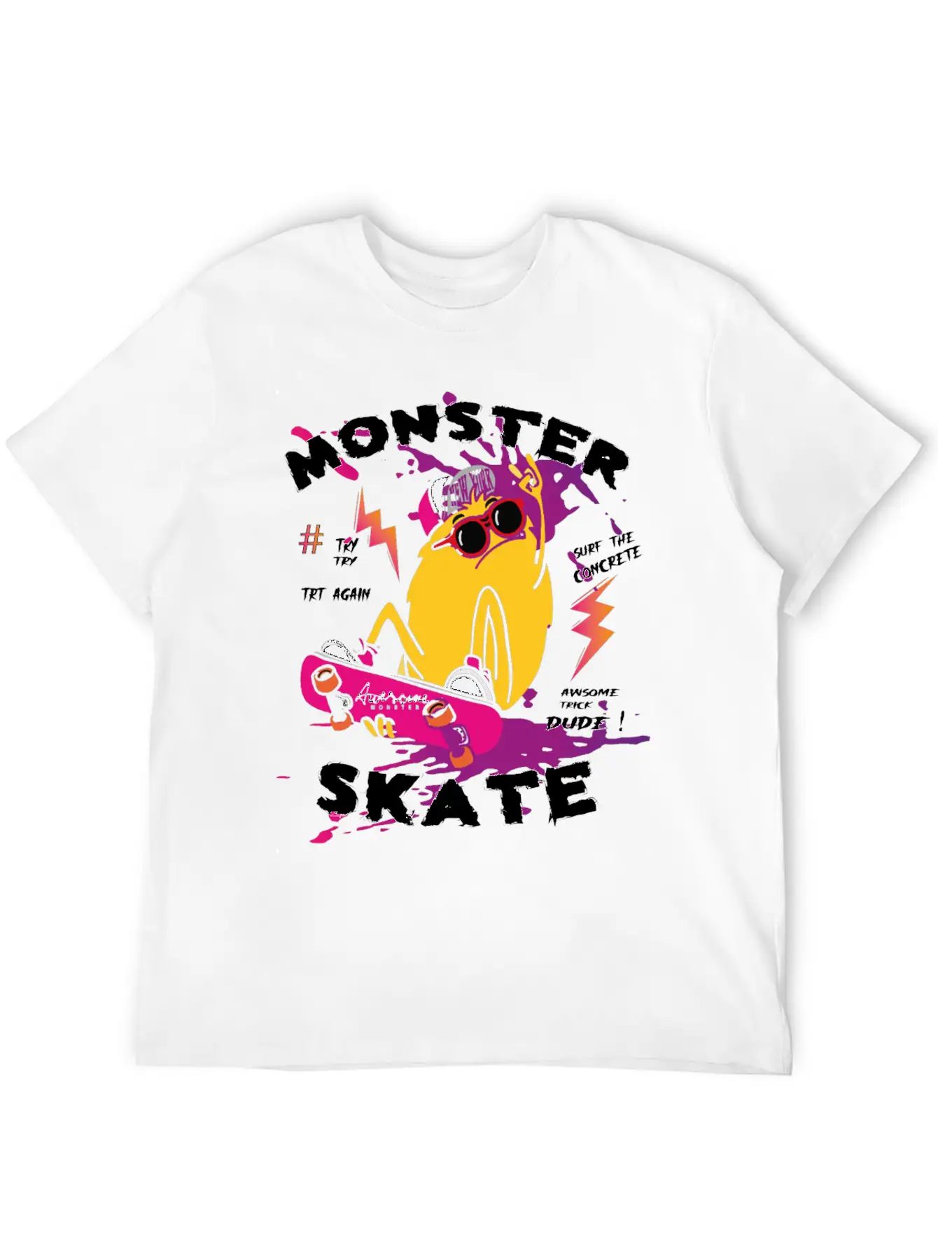 Surf Monster Basic Graphic T-Shirt – Daily Comfort In Soft Cotton