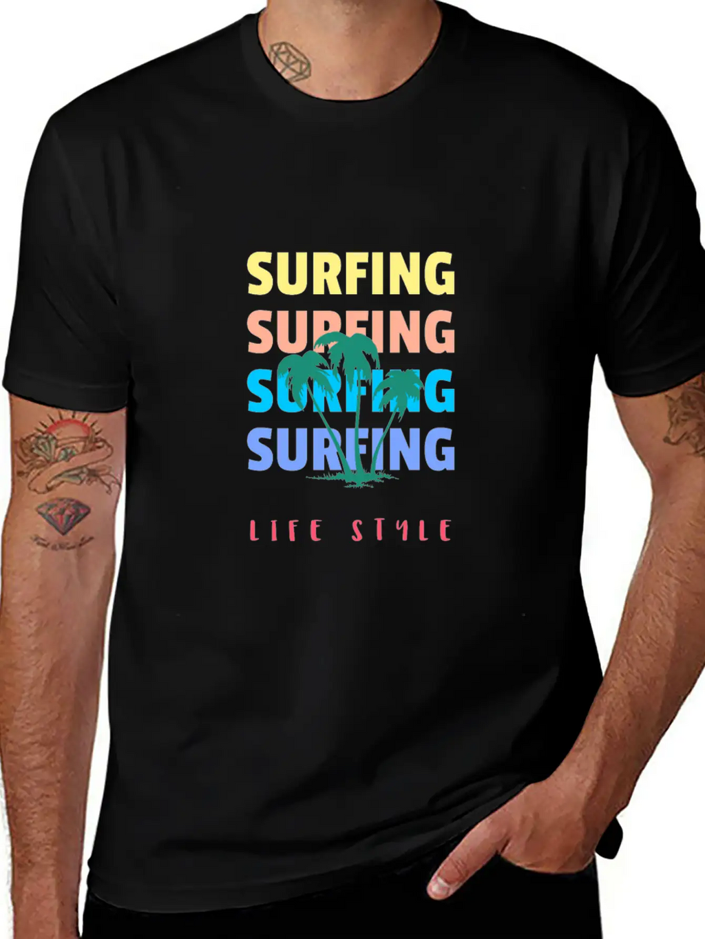 Surfing Life Style Classic Cotton Tee – Unisex Comfort For Any Season