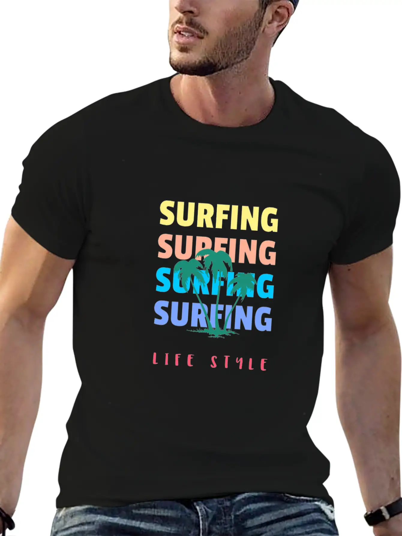 Surfing Life Style Classic Cotton Tee – Unisex Comfort For Any Season