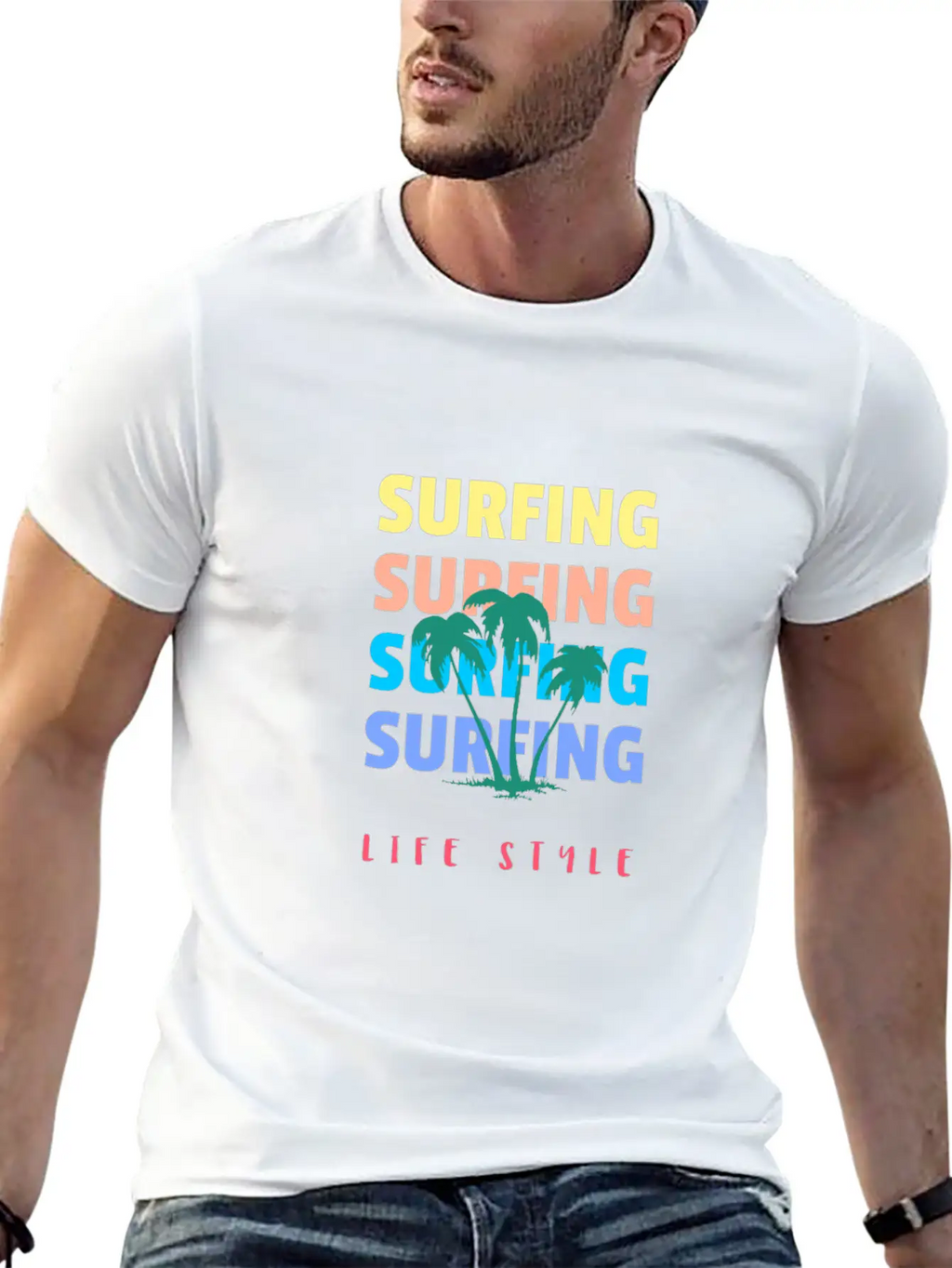 Surfing Life Style Classic Cotton Tee – Unisex Comfort For Any Season