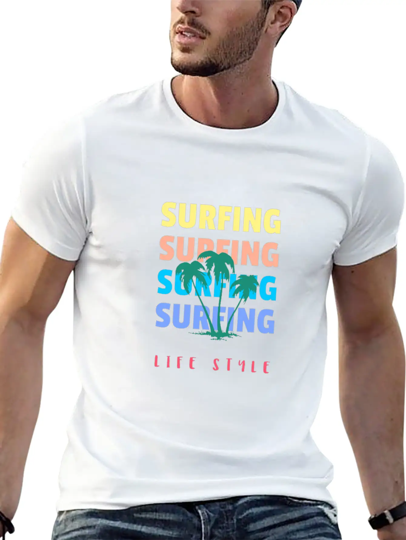 Surfing Life Style Classic Cotton Tee – Unisex Comfort For Any Season