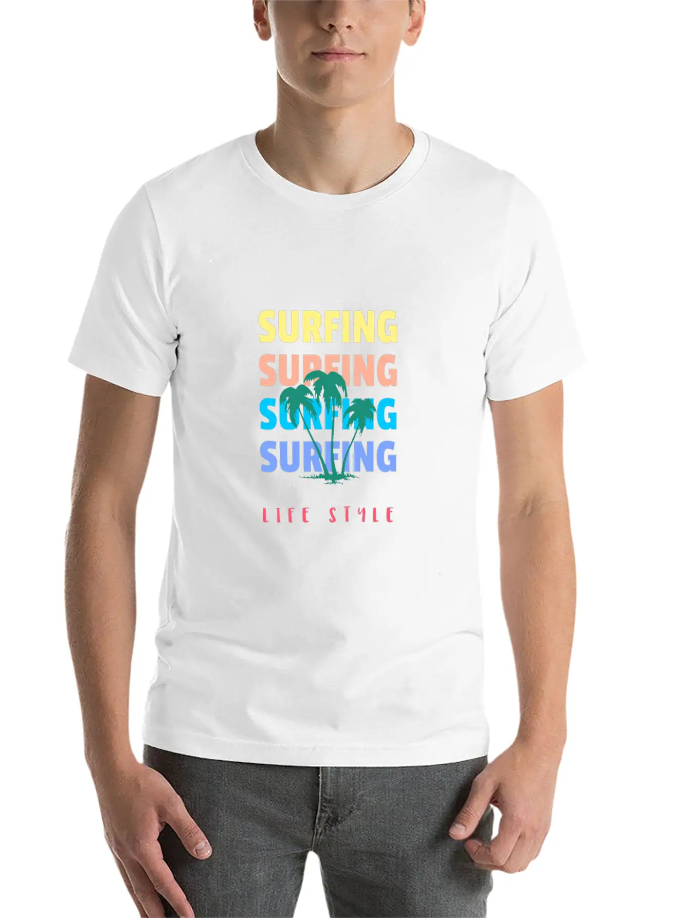 Surfing Life Style Classic Cotton Tee – Unisex Comfort For Any Season