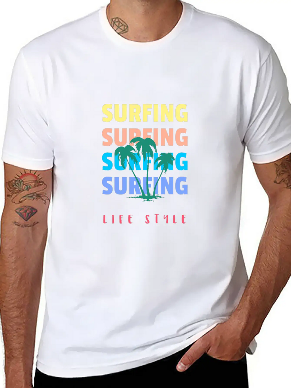 Surfing Life Style Classic Cotton Tee – Unisex Comfort For Any Season