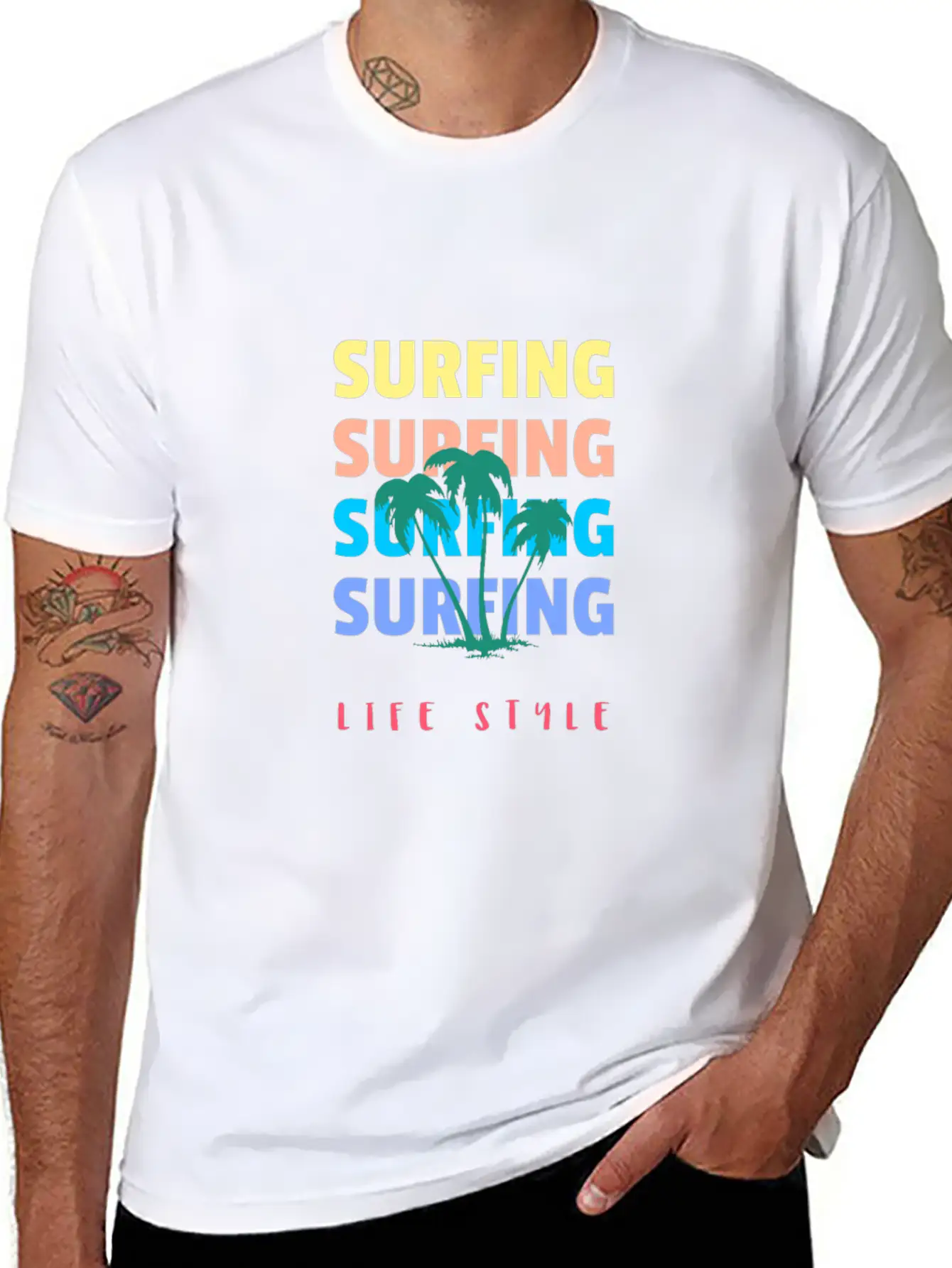 Surfing Life Style Classic Cotton Tee – Unisex Comfort For Any Season