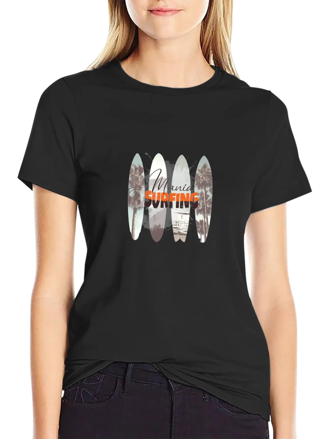 Surfing Mania Classic Cotton Tee – Unisex Comfort For Any Season