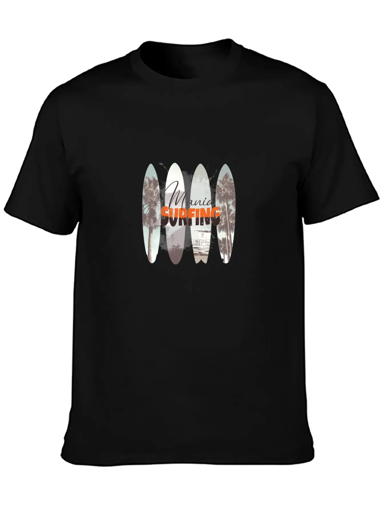 Surfing Mania Classic Cotton Tee – Unisex Comfort For Any Season