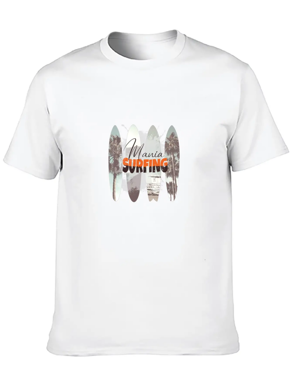 Surfing Mania Classic Cotton Tee – Unisex Comfort For Any Season