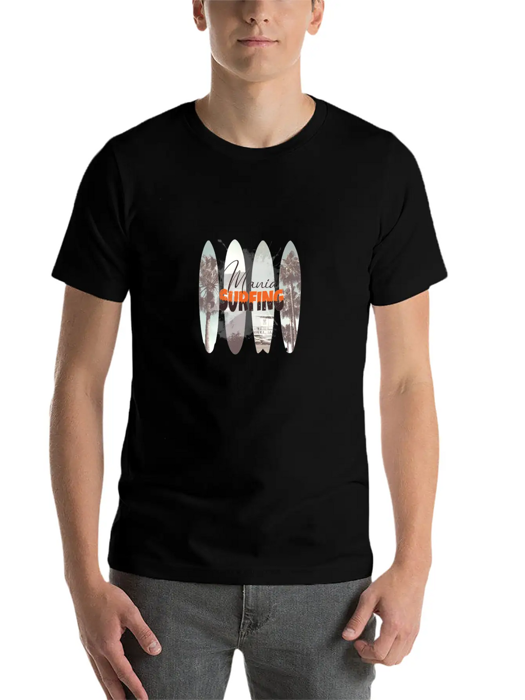 Surfing Mania Classic Cotton Tee – Unisex Comfort For Any Season