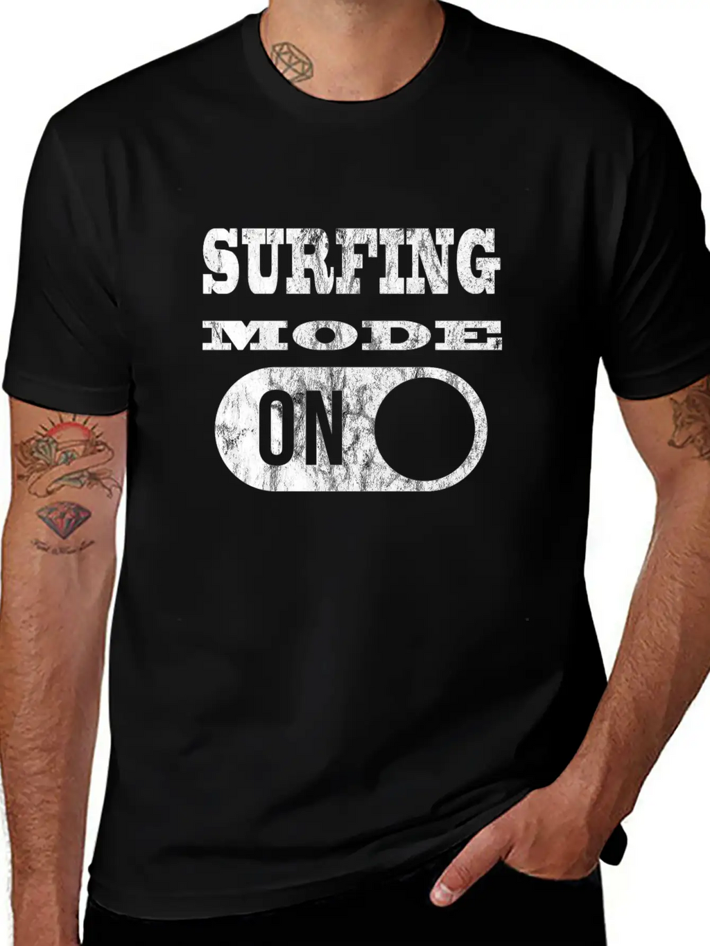 SURFING MODE ON Breathable Soft Cotton T-Shirt – Timeless Casual Look
