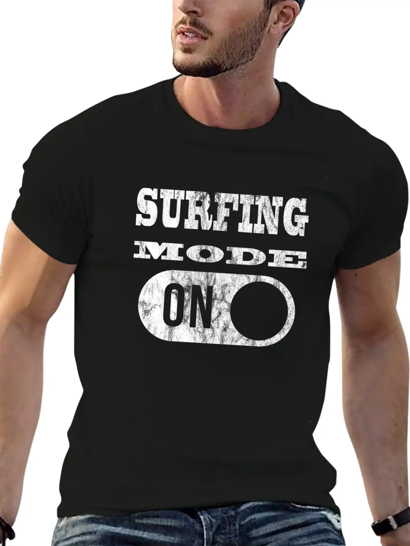 SURFING MODE ON Breathable Soft Cotton T-Shirt – Timeless Casual Look