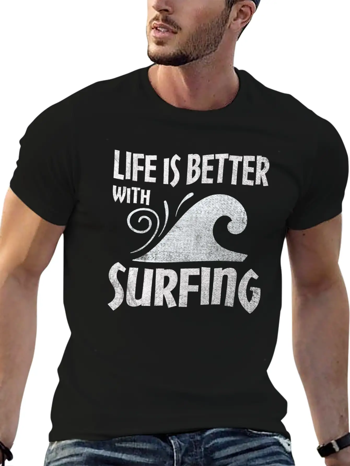 Surfing Modern Fit Casual T-Shirt – Clean And Versatile Design