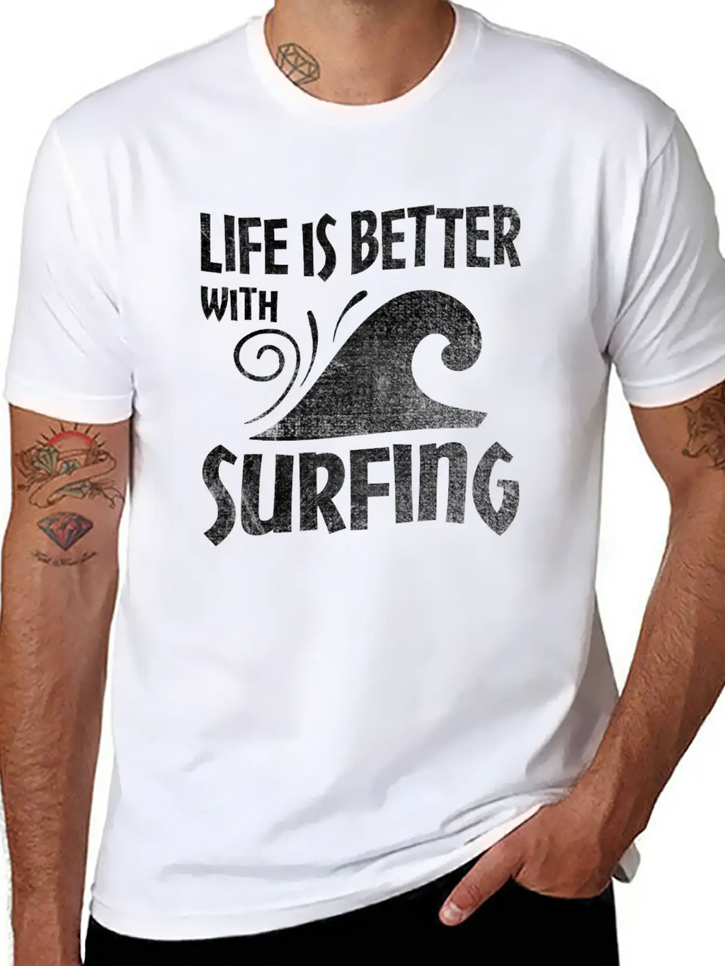 Surfing Modern Fit Casual T-Shirt – Clean And Versatile Design