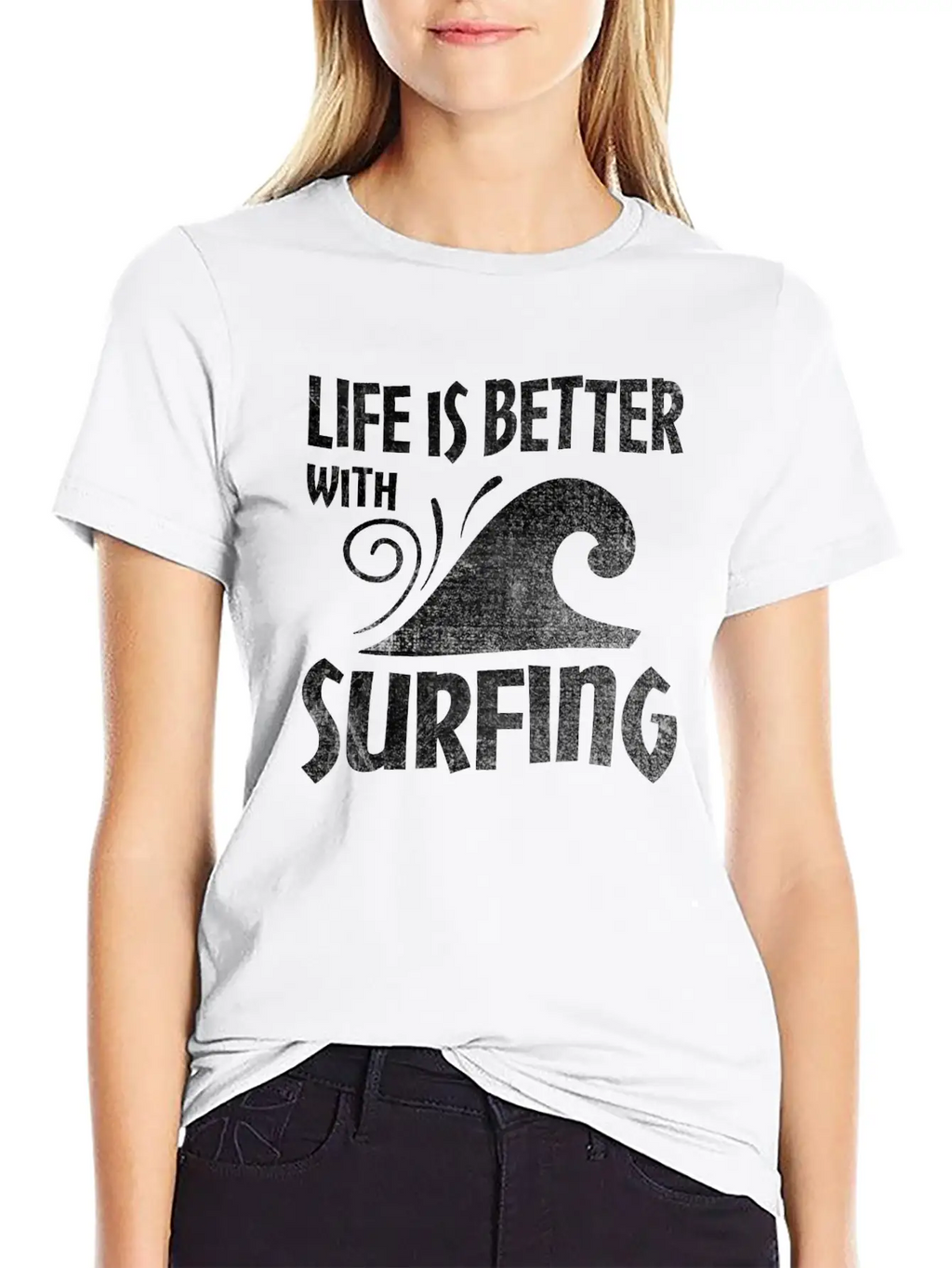 Surfing Modern Fit Casual T-Shirt – Clean And Versatile Design