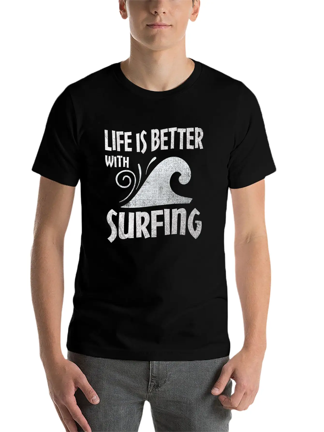 Surfing Modern Fit Casual T-Shirt – Clean And Versatile Design