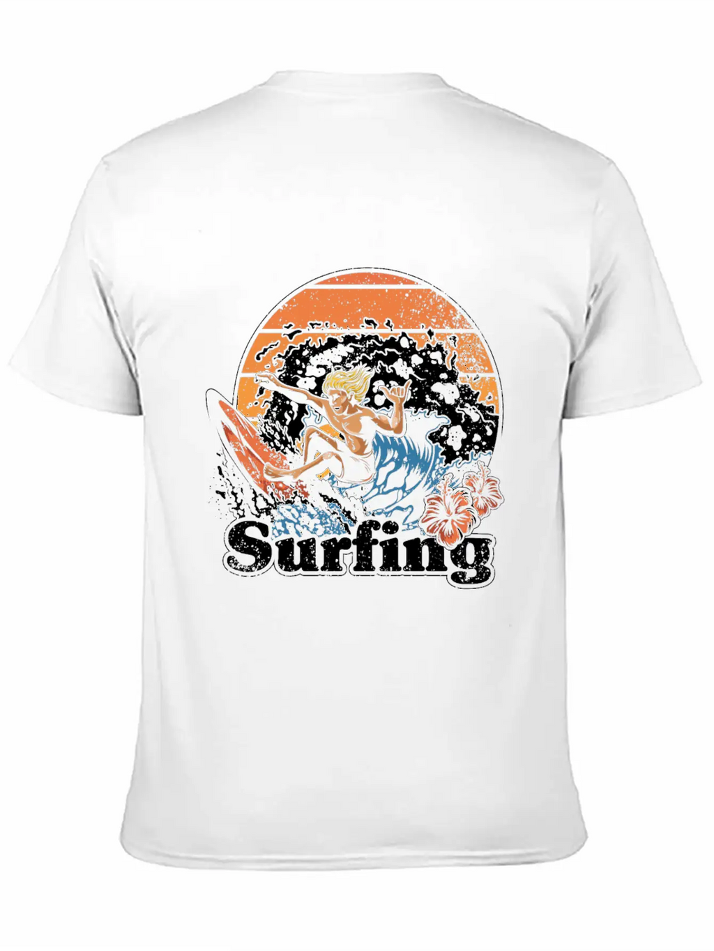 Surfing Surfer Cool Retro Surfer Vintage Surf Essential Cotton Tee For Daily Outfits – Unisex Style