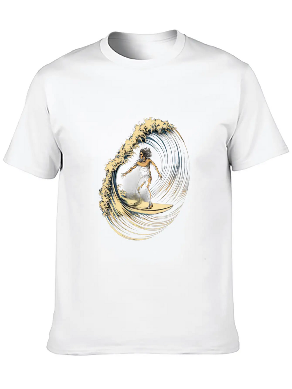 Surfing Surfer Surf Surfboarding Breathable Soft Cotton T-Shirt – Timeless Casual Look