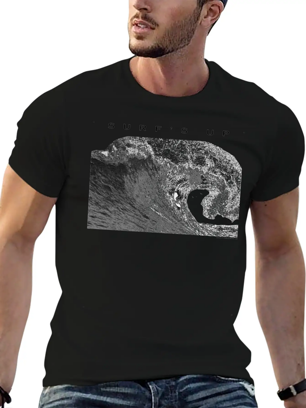 Surfing Surfer Wave, Surf's Up Modern Fit Casual T-Shirt – Clean And Versatile Design