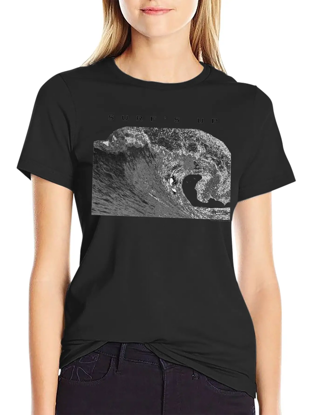 Surfing Surfer Wave, Surf's Up Modern Fit Casual T-Shirt – Clean And Versatile Design