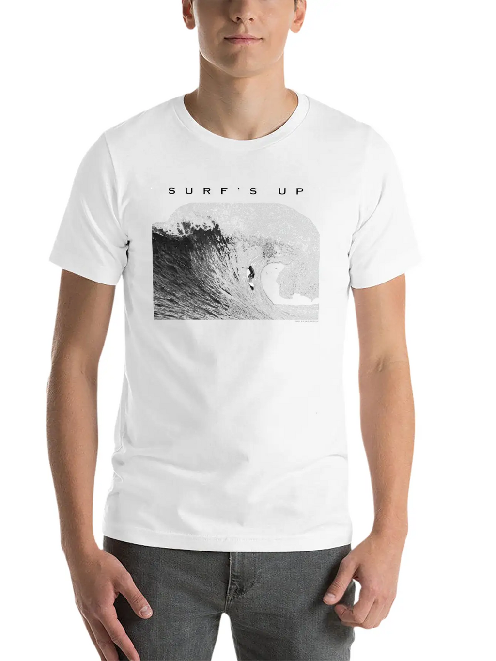 Surfing Surfer Wave, Surf's Up Modern Fit Casual T-Shirt – Clean And Versatile Design