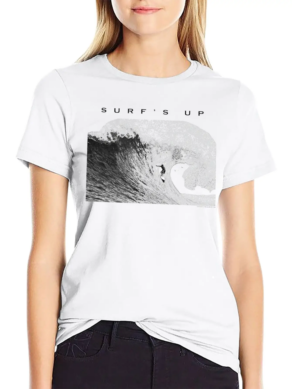 Surfing Surfer Wave, Surf's Up Modern Fit Casual T-Shirt – Clean And Versatile Design