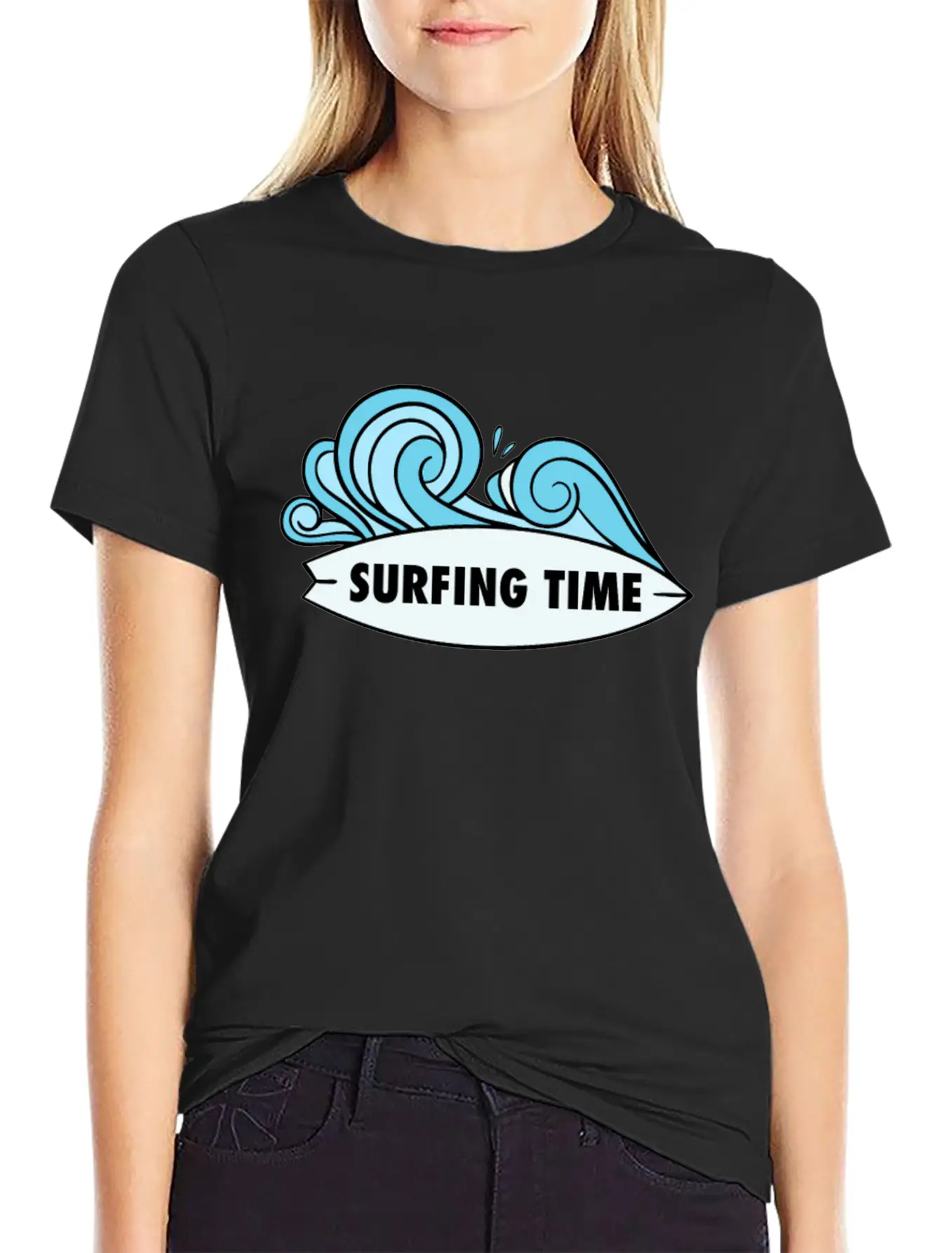 Surfing Time Relaxed Everyday Tee – Lightweight And Durable Cotton