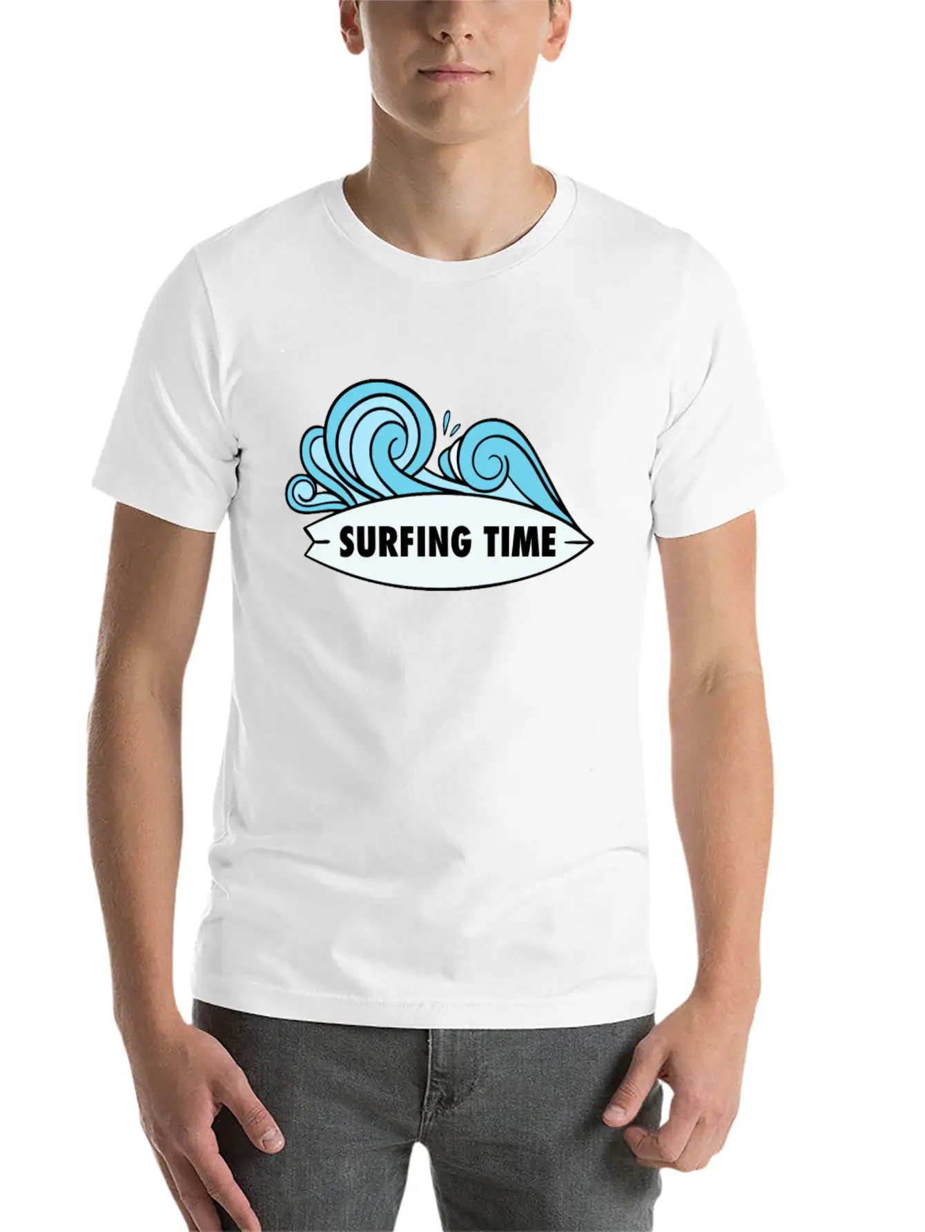 Surfing Time Relaxed Everyday Tee – Lightweight And Durable Cotton