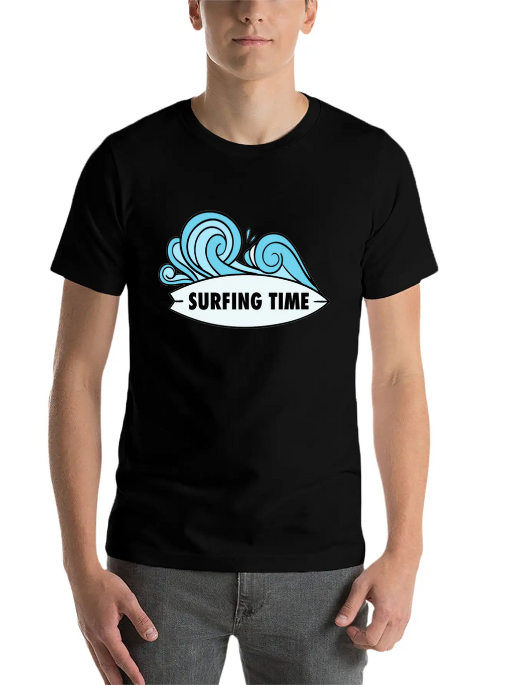 Surfing Time Relaxed Everyday Tee – Lightweight And Durable Cotton