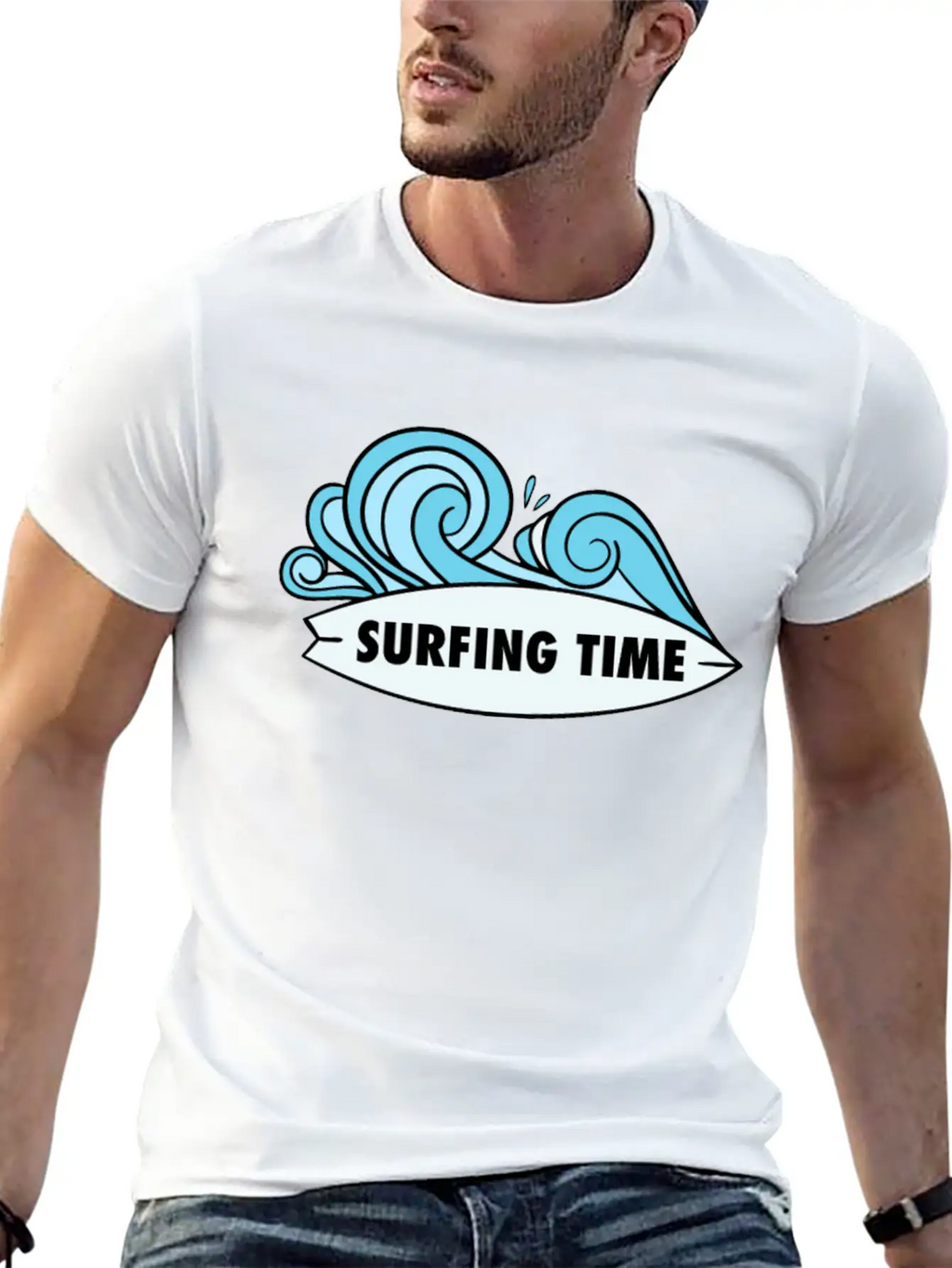 Surfing Time Relaxed Everyday Tee – Lightweight And Durable Cotton