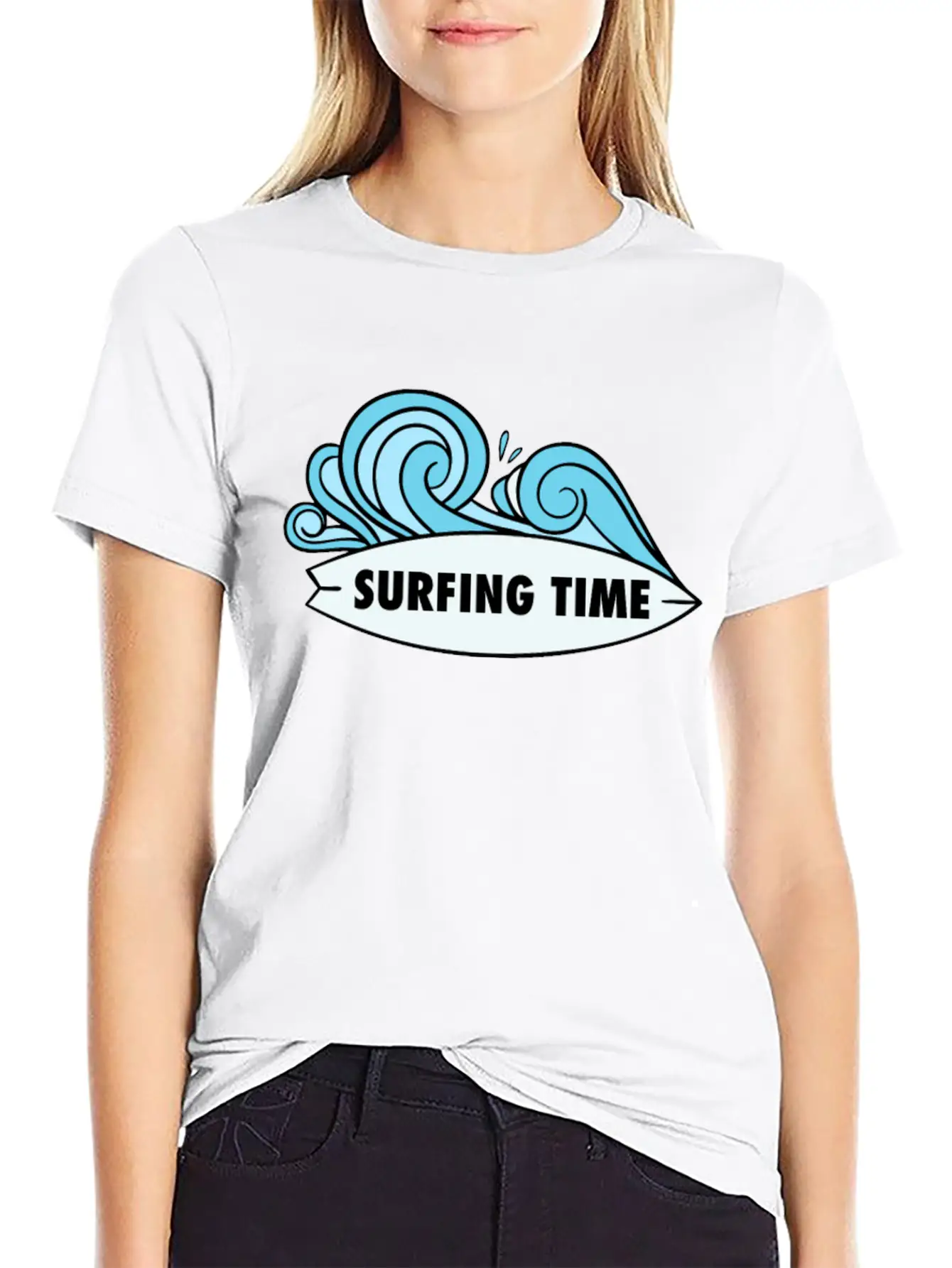 Surfing Time Relaxed Everyday Tee – Lightweight And Durable Cotton