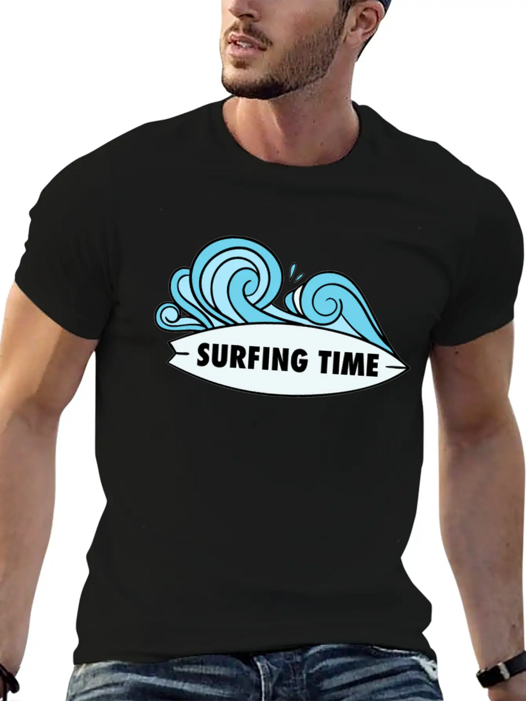 Surfing Time Relaxed Everyday Tee – Lightweight And Durable Cotton