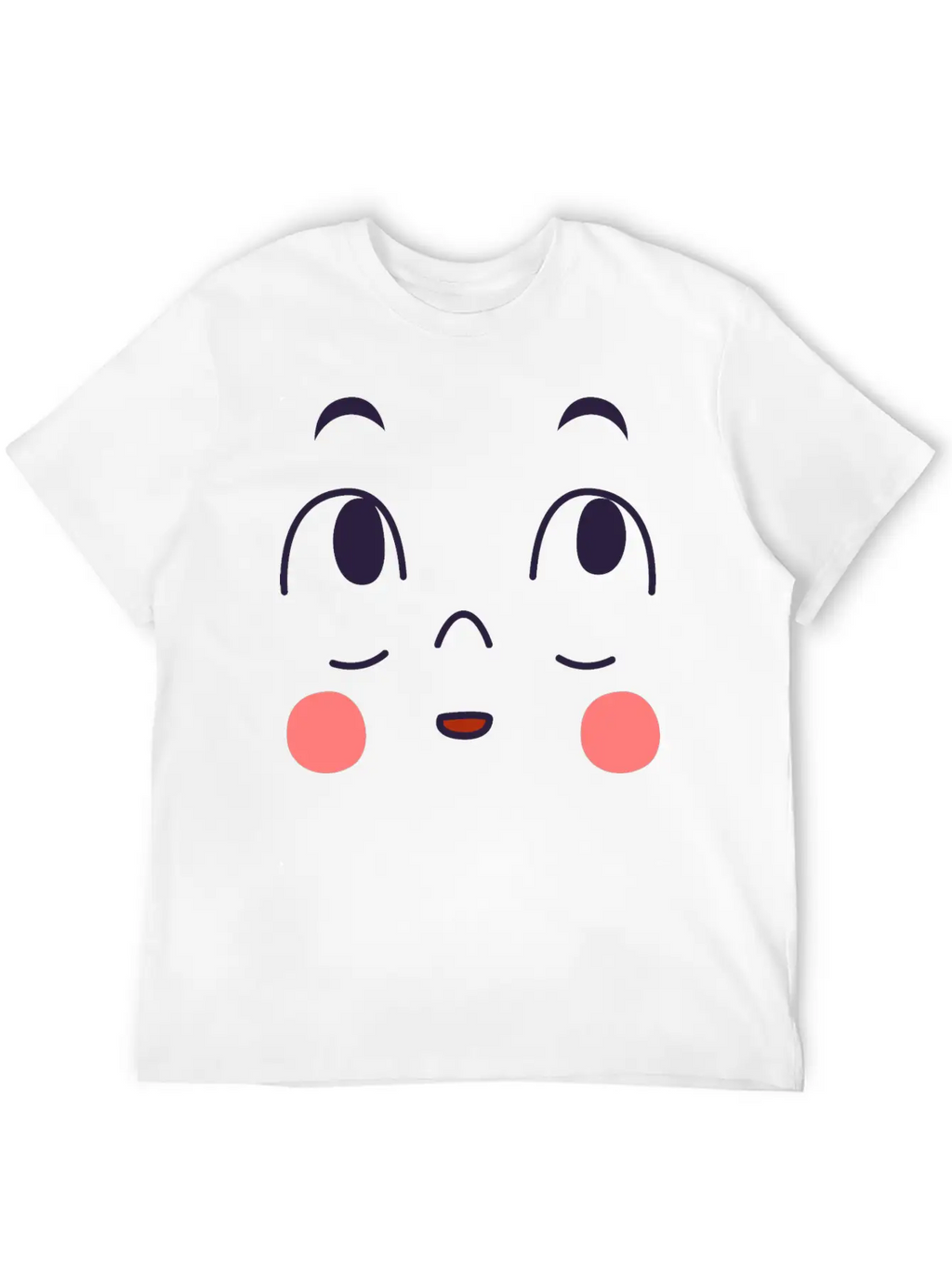 Surprised Expression Of Cartoon Emotion Face Essential Cotton Tee For Daily Outfits – Unisex Style