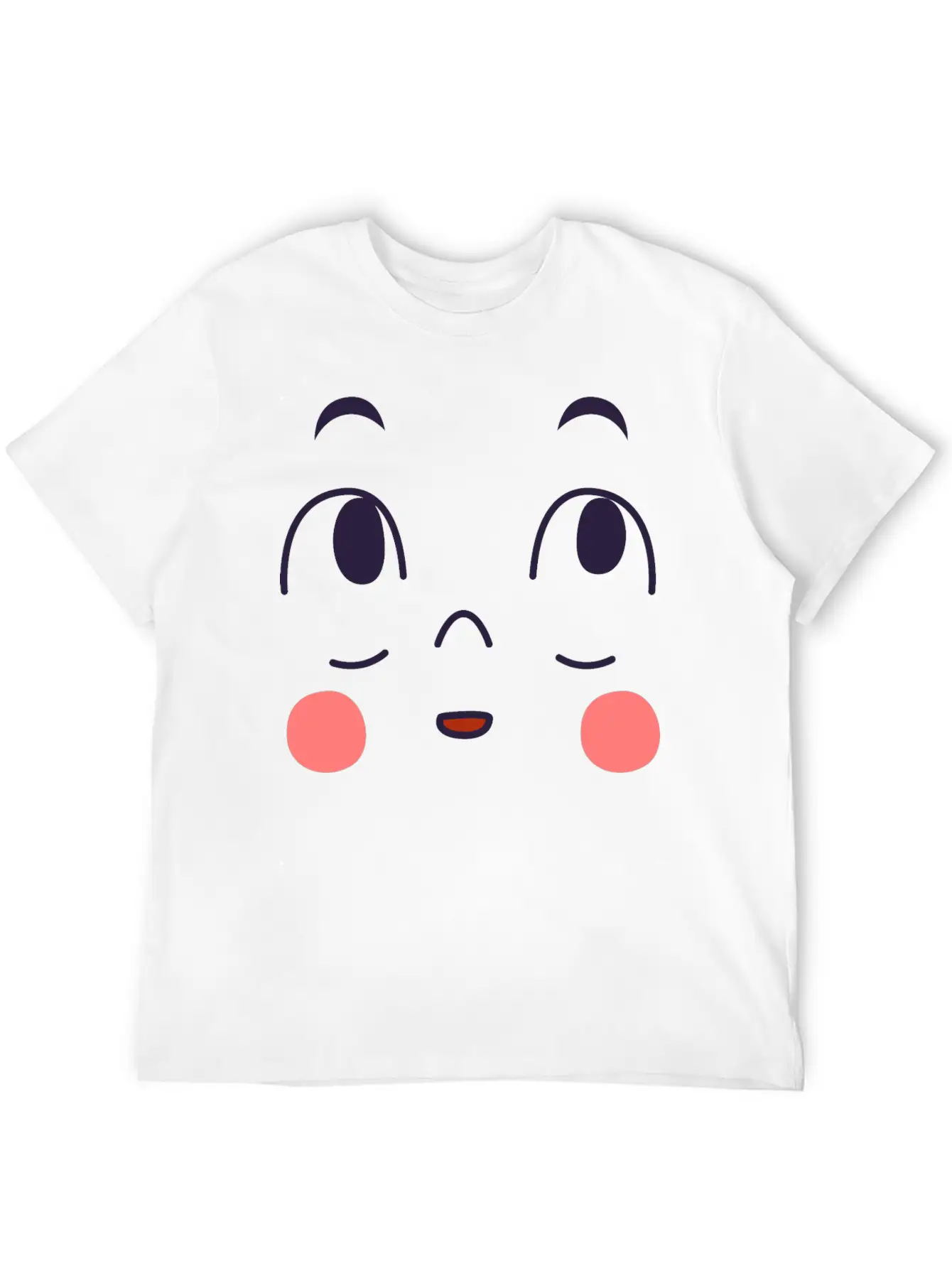 Surprised Expression Of Cartoon Emotion Face Essential Cotton Tee For Daily Outfits – Unisex Style