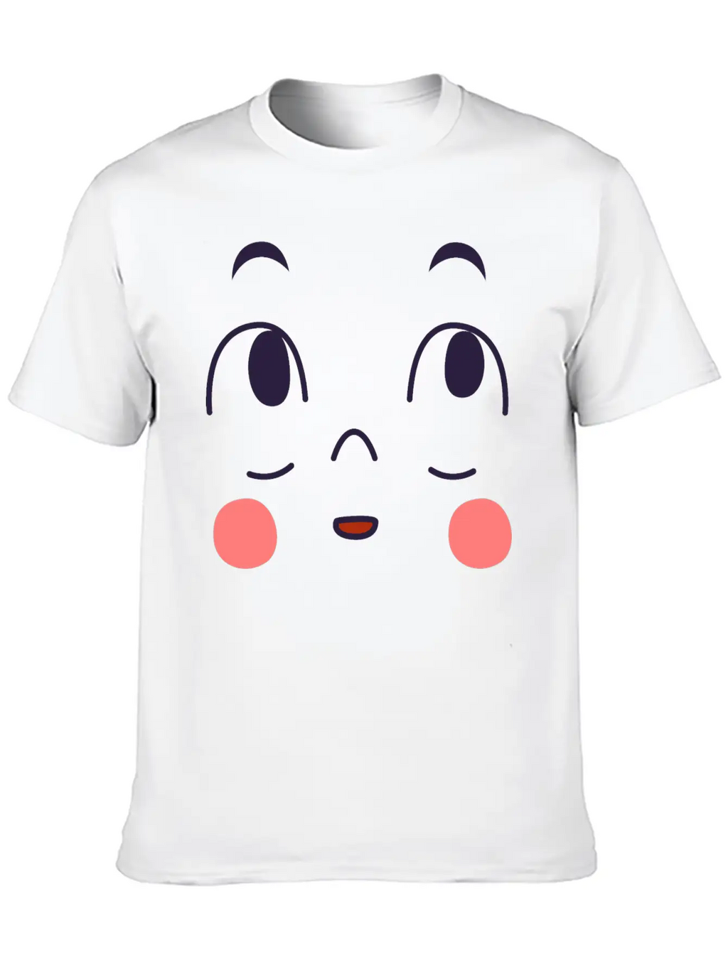 Surprised Expression Of Cartoon Emotion Face Essential Cotton Tee For Daily Outfits – Unisex Style
