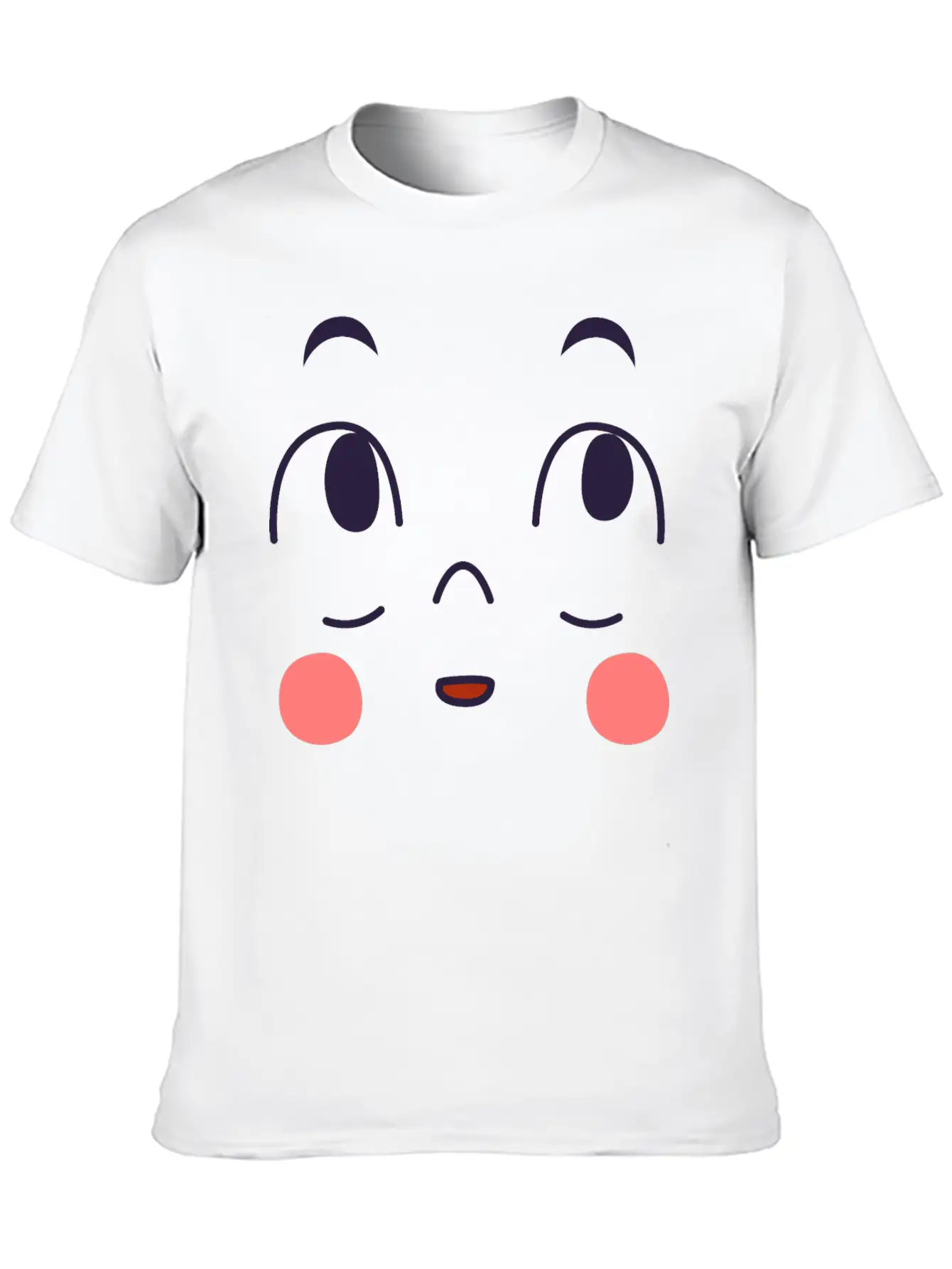 Surprised Expression Of Cartoon Emotion Face Essential Cotton Tee For Daily Outfits – Unisex Style