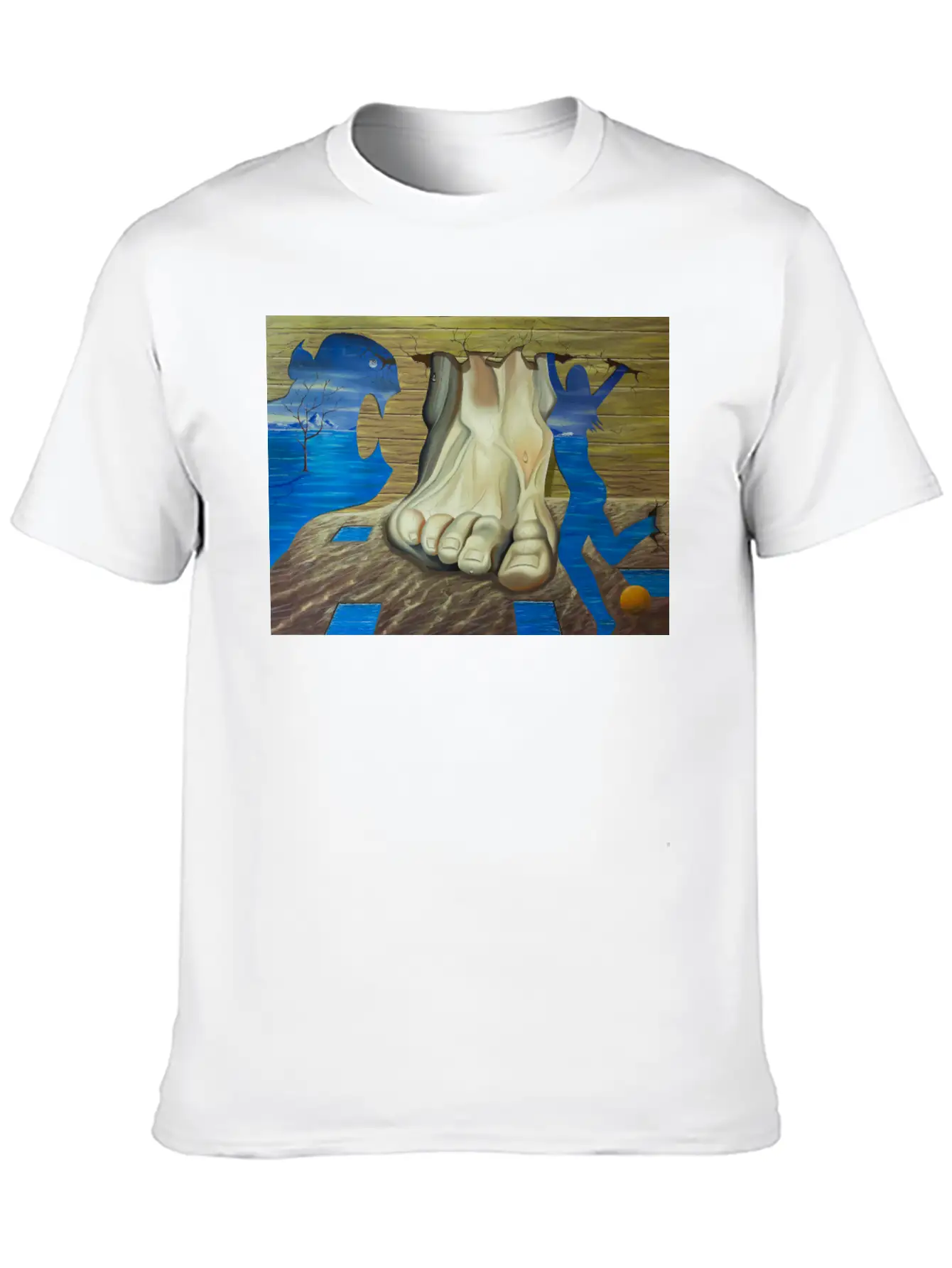 SURREAL PAINTING Basic Graphic T-Shirt – Daily Comfort In Soft Cotton